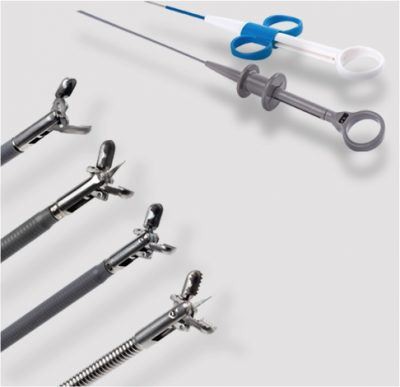 Vienkartinės ovalios biopsijos žnyplės su smaigaliu